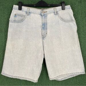 Vintage 90’s Anchor Blue Relaxed Fit Distressed Jean Shorts Jorts Men’s Size 35